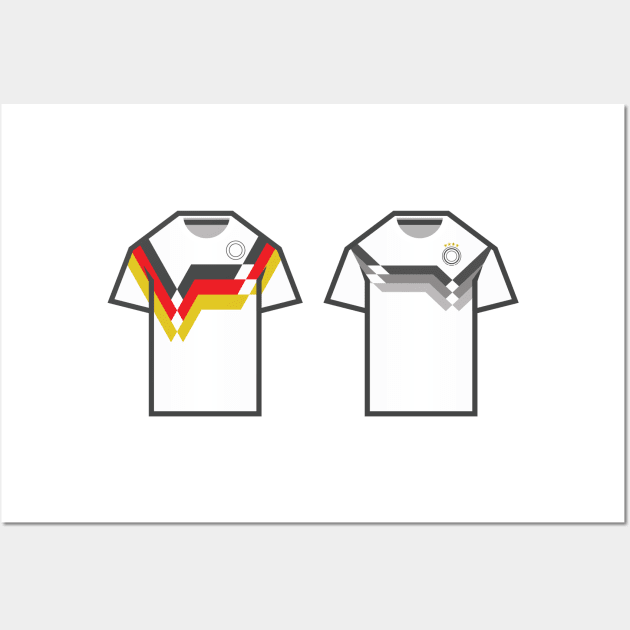 Germany World Cup Retro Games Console Pixel Jerseys 1990 2018 Wall Art by Culture-Factory